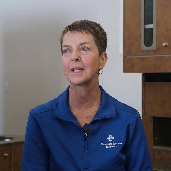Michelle Griman, one of our patients at Burgmeier Dentistry, describing her dental treatment at the practice