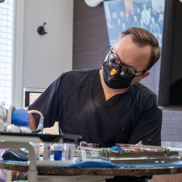 One of our doctors at work